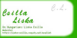 csilla liska business card